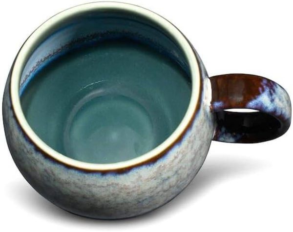 Tazza in porcellana grigia con sfumature di colore - immagine 2