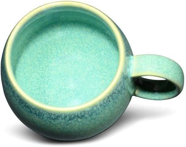 Tazza in porcellana verde menta - immagine 2