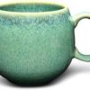Tazza in porcellana verde menta