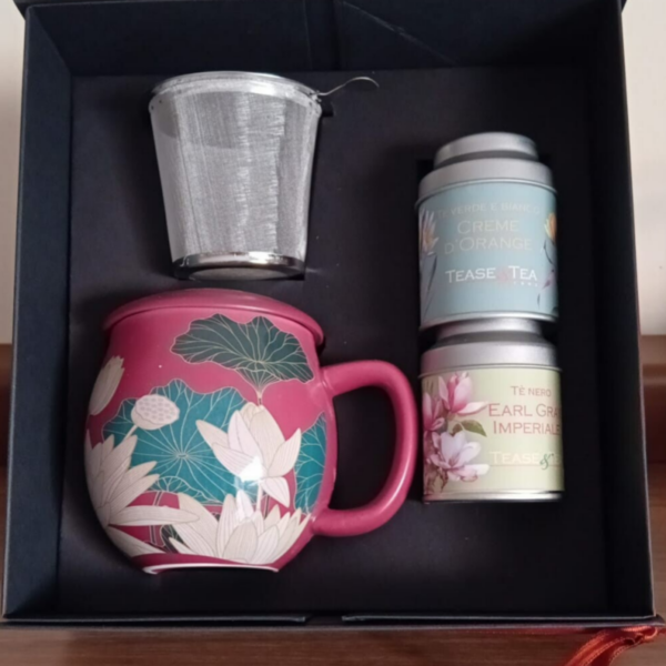 Confezione regalo Ninfea viola prugna
